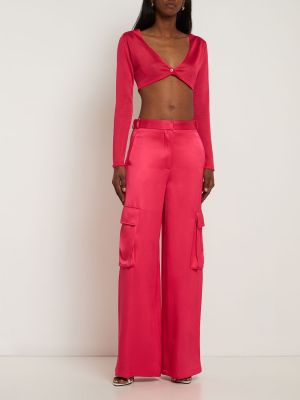 Cargo kalhoty relaxed fit Versace růžové