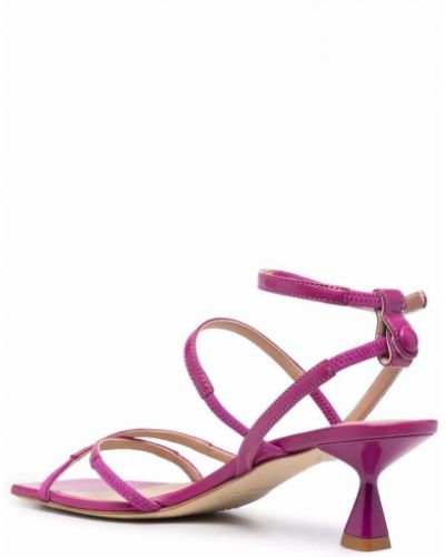 Kožené sandály Scarosso růžové