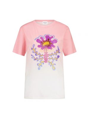 T-shirt mit print Isabel Marant pink