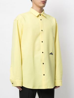 Košile s knoflíky Oamc žlutá