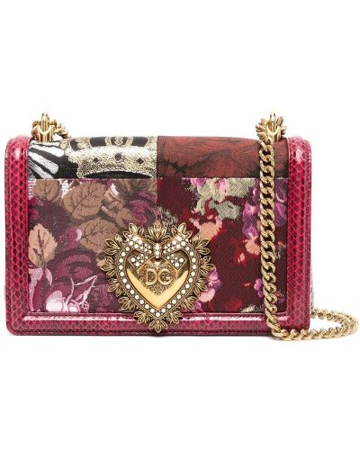 Bolsa de hombro de tejido jacquard Dolce & Gabbana