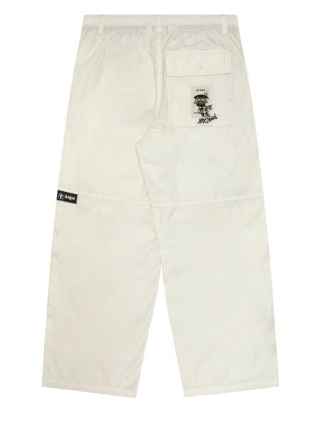 Sportovní kalhoty s výšivkou Aape By *a Bathing Ape® bílé