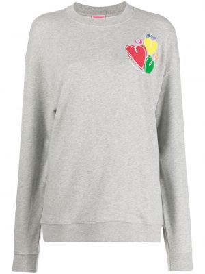 Trykt brodert sweatshirt Kate Spade grå