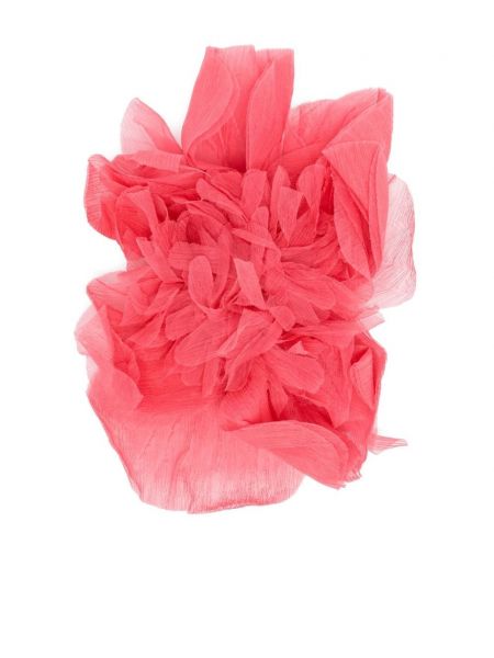 Broš s cvjetnim printom Max Mara ružičasta