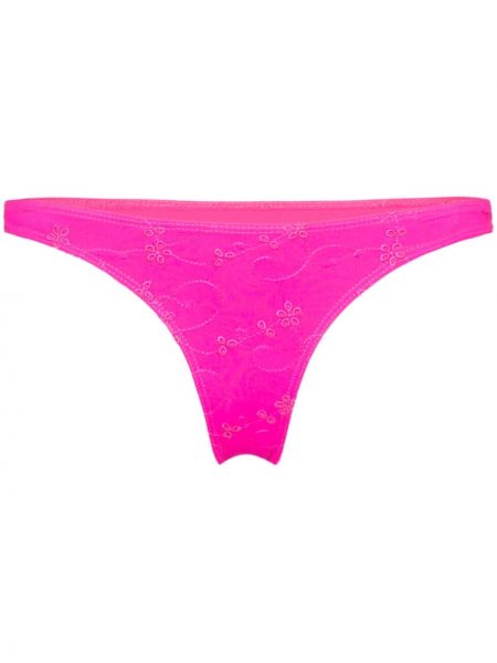 Bikini con bordado Frankies Bikinis rosa