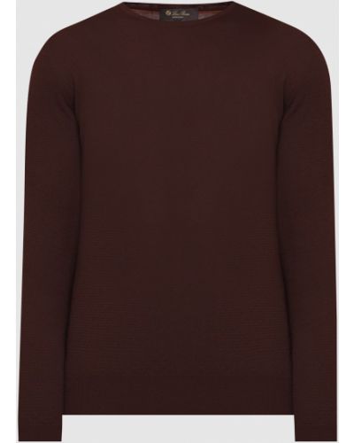 Шерстяной свитер Loro Piana коричневый