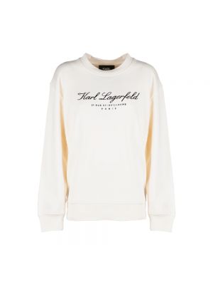 Bluza z kapturem Karl Lagerfeld biała