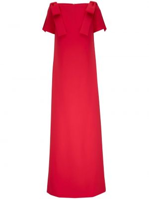 Rochie lunga cu funde Carolina Herrera roșu
