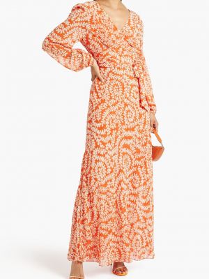 Длинное платье Diane Von Furstenberg оранжевое