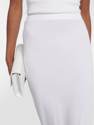 Maxi φούστα από ζέρσεϋ Wardrobe.nyc λευκό