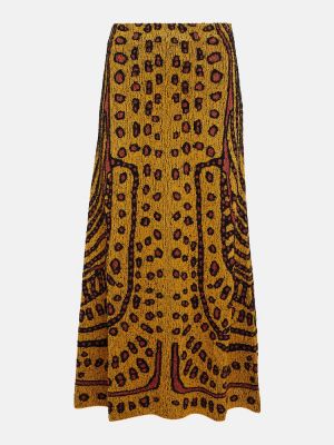 Maksi suknja visoki struk Altuzarra žuta