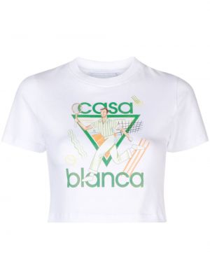 Μπλούζα με σχέδιο Casablanca λευκό