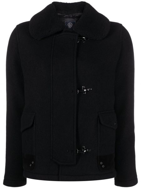 Cappotto di lana Fay nero
