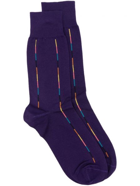 Чорапи на райета Paul Smith виолетово