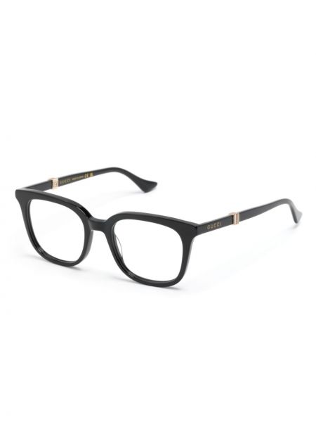 Pruhované brýle Gucci Eyewear černé