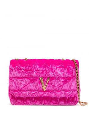 Кадифени чанта за ръка Versace