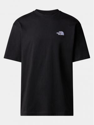 Marškinėliai oversize The North Face juoda