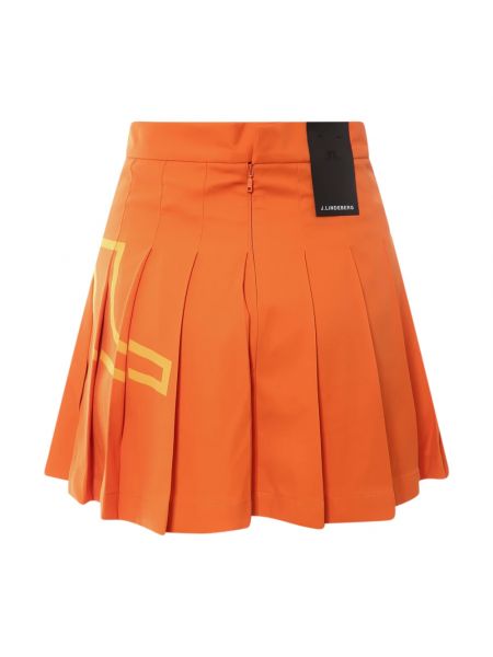 Mini falda plisada J.lindeberg naranja