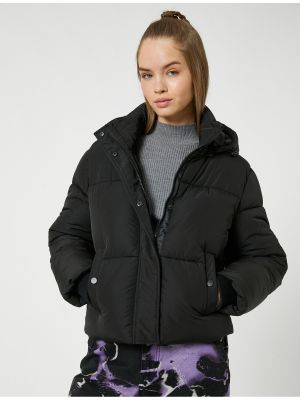 Κοντό παλτό με κουκούλα με τσέπες Koton