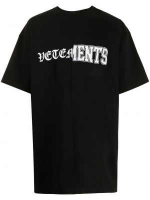 Camiseta Vetements negro