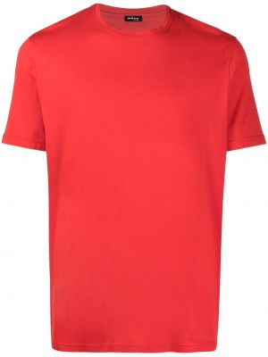 Camiseta de cuello redondo Kiton rojo