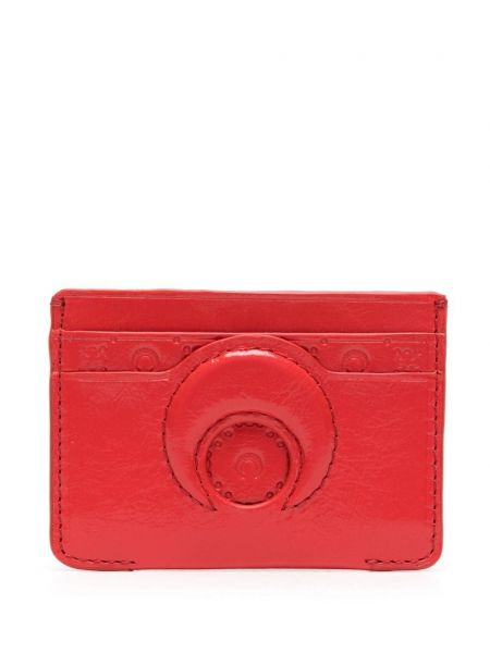 Kožená peněženka Marine Serre červená