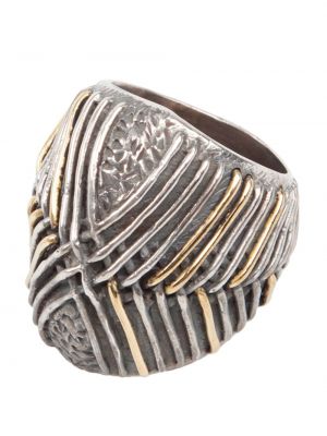 Laza szabású gyűrű Tobias Wistisen ezüstszínű