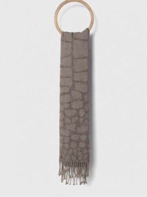 Vlněný šátek Sisley béžový