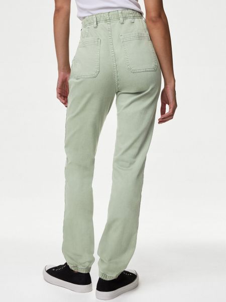Skinny džíny Marks & Spencer zelené
