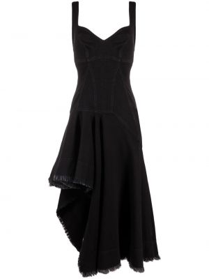 Asymmetrisk dress Alexander Mcqueen svart