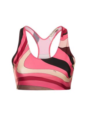 Top in jersey Pucci rosa