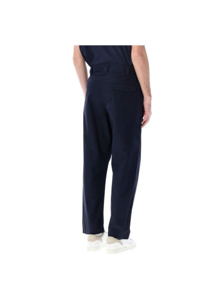 Pantalones rectos de algodón A.p.c. azul