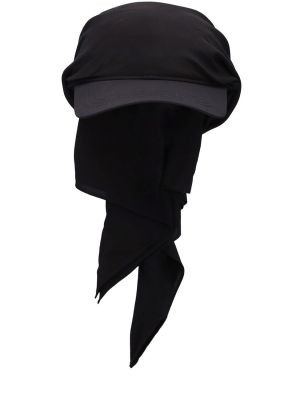 Памучна копринена шапка с козирки Toteme черно