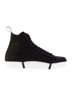 Sneakersy bawełniane Roberto Cavalli czarne