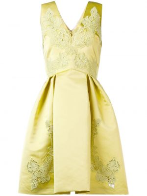 Κοκτέιλ φόρεμα με κέντημα Zuhair Murad κίτρινο