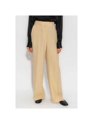 Pantalones plisados Lanvin beige