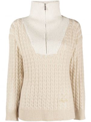 Pullover mit reißverschluss Fabiana Filippi beige