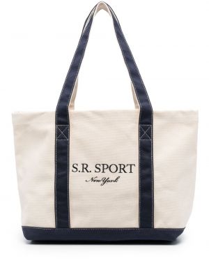 Shopper kabelka s výšivkou Sporty & Rich