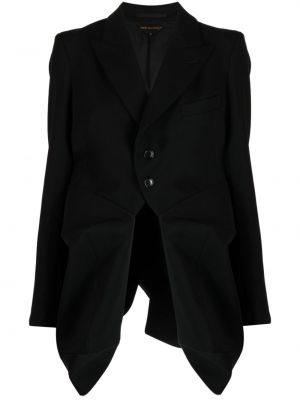 Asimetrični volneni blazer Comme Des Garçons črna