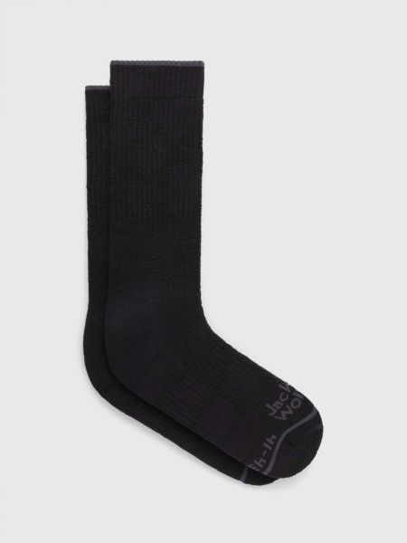 Ponožky z merino vlny Jack Wolfskin černé