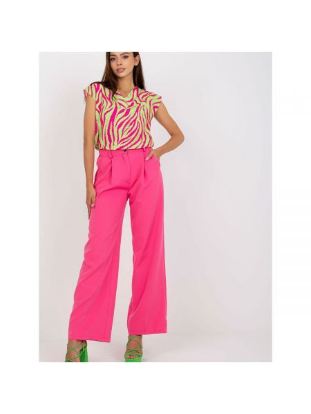 Kalhoty Italy Moda růžové