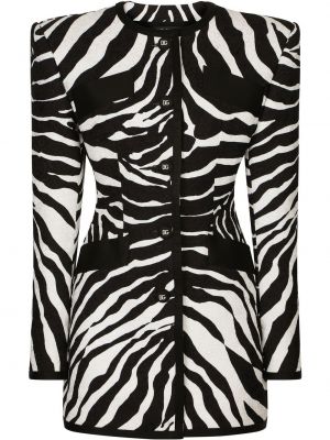 Blazer s potiskom z zebra vzorcem Dolce & Gabbana