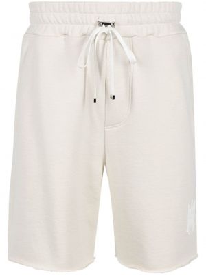 Pamučne kratke hlače s printom Amiri bijela