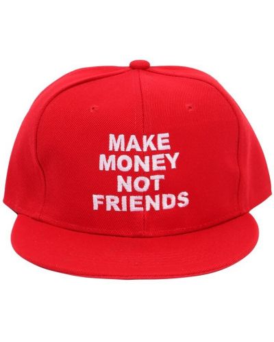 Бейсбольная кепка с логотипом Make Money Not Friends