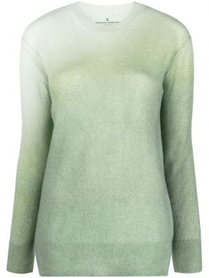 Kašmírový sveter s prechodom farieb Ermanno Scervino zelená