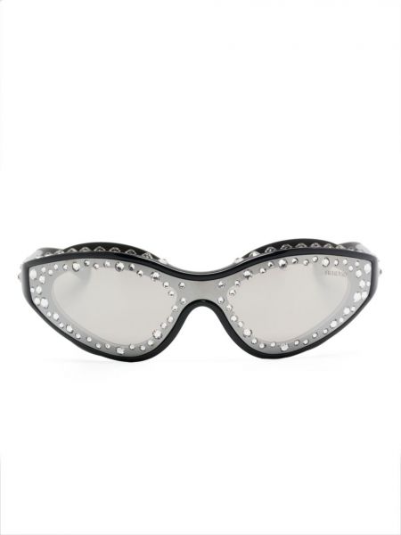 Слънчеви очила с кристали Swarovski черно