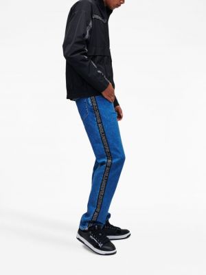 Veste en jean à capuche Karl Lagerfeld Jeans noir