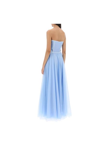 Vestido largo de tul 19:13 Dresscode azul