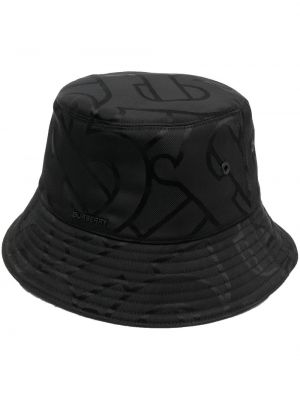Жакардова шапка Burberry черно
