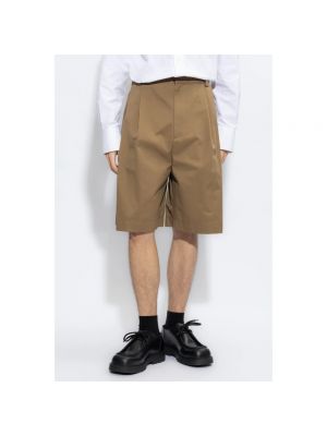 Pantalones cortos de algodón Bottega Veneta marrón